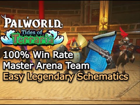 Arena 100% Winrate Team - No Player Dmg - Easy Farm Legendary Schematics - Tides of Terraria