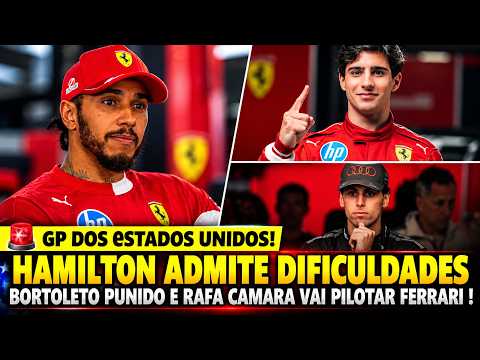 HAMILTON ADMITE DIFICULDADES COM CARRO! BORTOLETO PUNIDO E RAFA CAMARA VAI PILOTAR FERRARI!