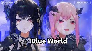 【 Mori Calliope・ Nerissa Ravencroft】 Blue World  【ホロライブ 3D LIVE 切り抜き】