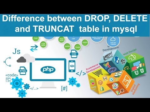 php tutorial in hindi Difference between DROP DELETE and TRUNCAT table in mysql