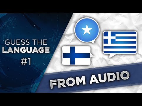 Guess the Language #1 (From Audio)