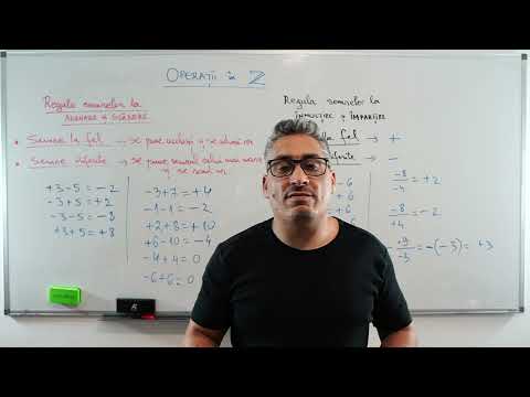 Profu mate - demo clasa a 6-a - Operații in Z regula semnelor