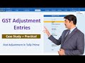 Stat Adjustment In Tally Prime GST Adjustment Entries Explained With Case Study