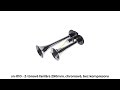Klaksón 12V / 24V - chrómová 2-tónová fanfára TRUCK (29cm) SN-010 bez kompresora - Video Youtube