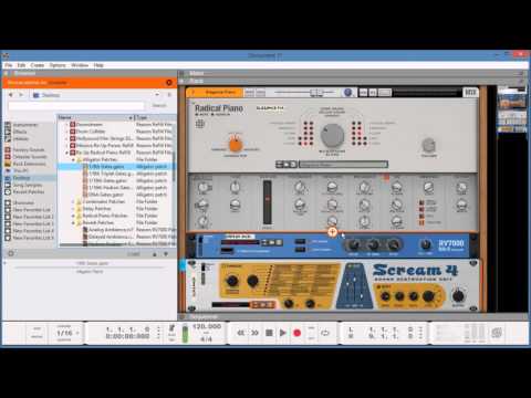 Radical Piano for Reason, Demoed With Re Up Radical Piano ReFill