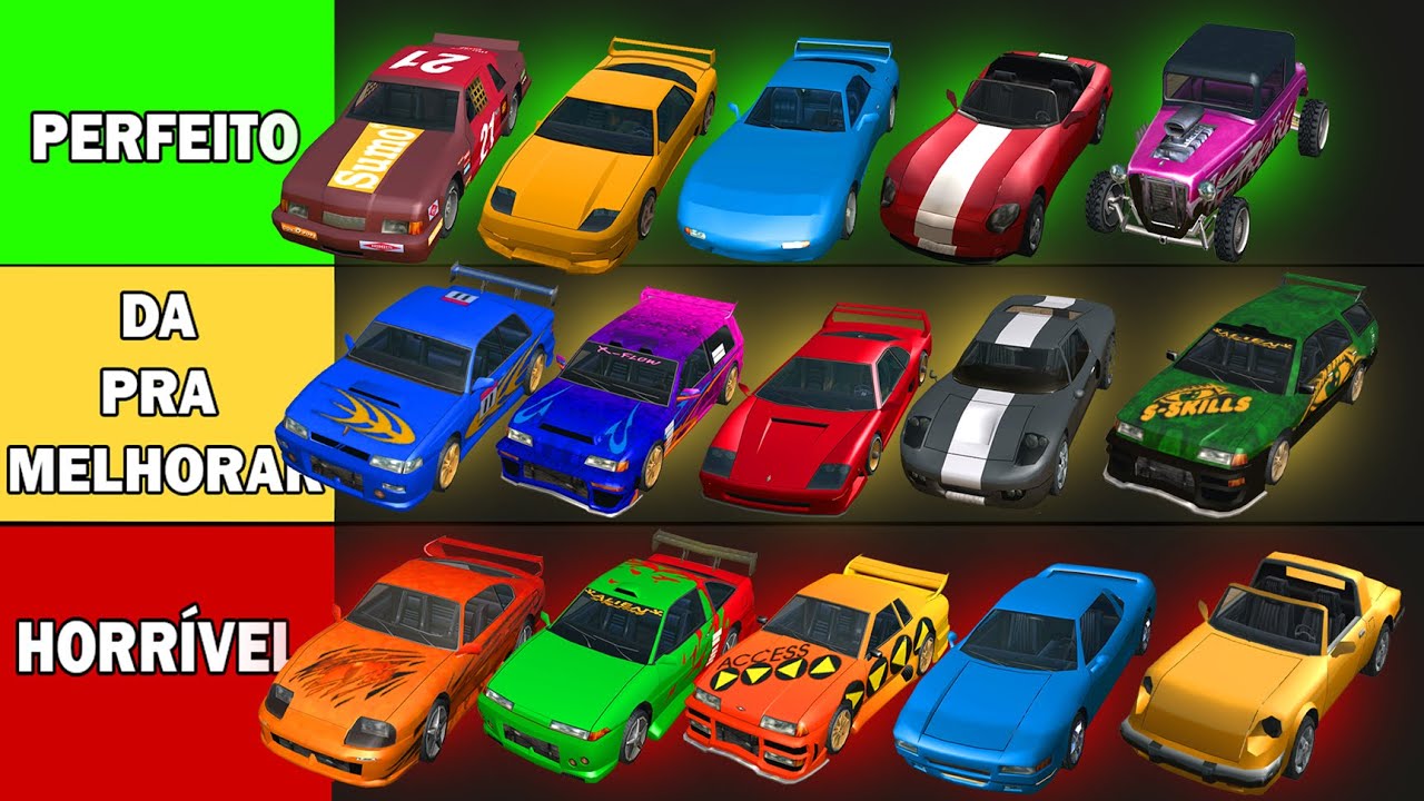 QUAL O MELHOR CARRO DE CORRIDA DO GTA SAN ANDREAS !!!!