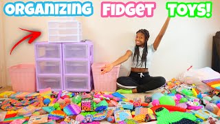 Organize And Label My Fidget Toy Collection! Very Satisfying!