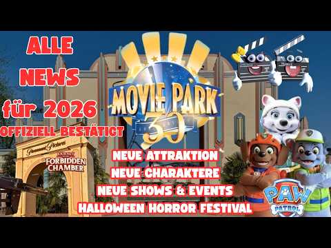 ALL OFFICIAL NEWS about the anniversary season at Movie Park Germany 2026