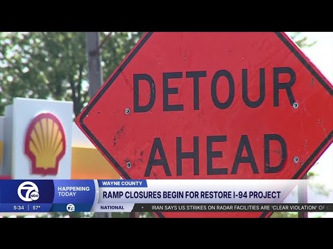 Ramp closures begin for restore I-94 project