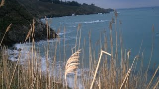 preview picture of video 'Bretagne:la marée du siècleFR,la plage:la gréve du Vauglin ,PLANGUENOUAL.21.03.2015  prt02'