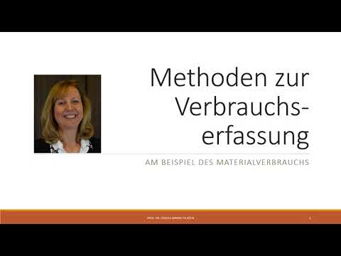 Controlling-Tutorial: Methoden zur Verbrauchserfassung - Materialkosten