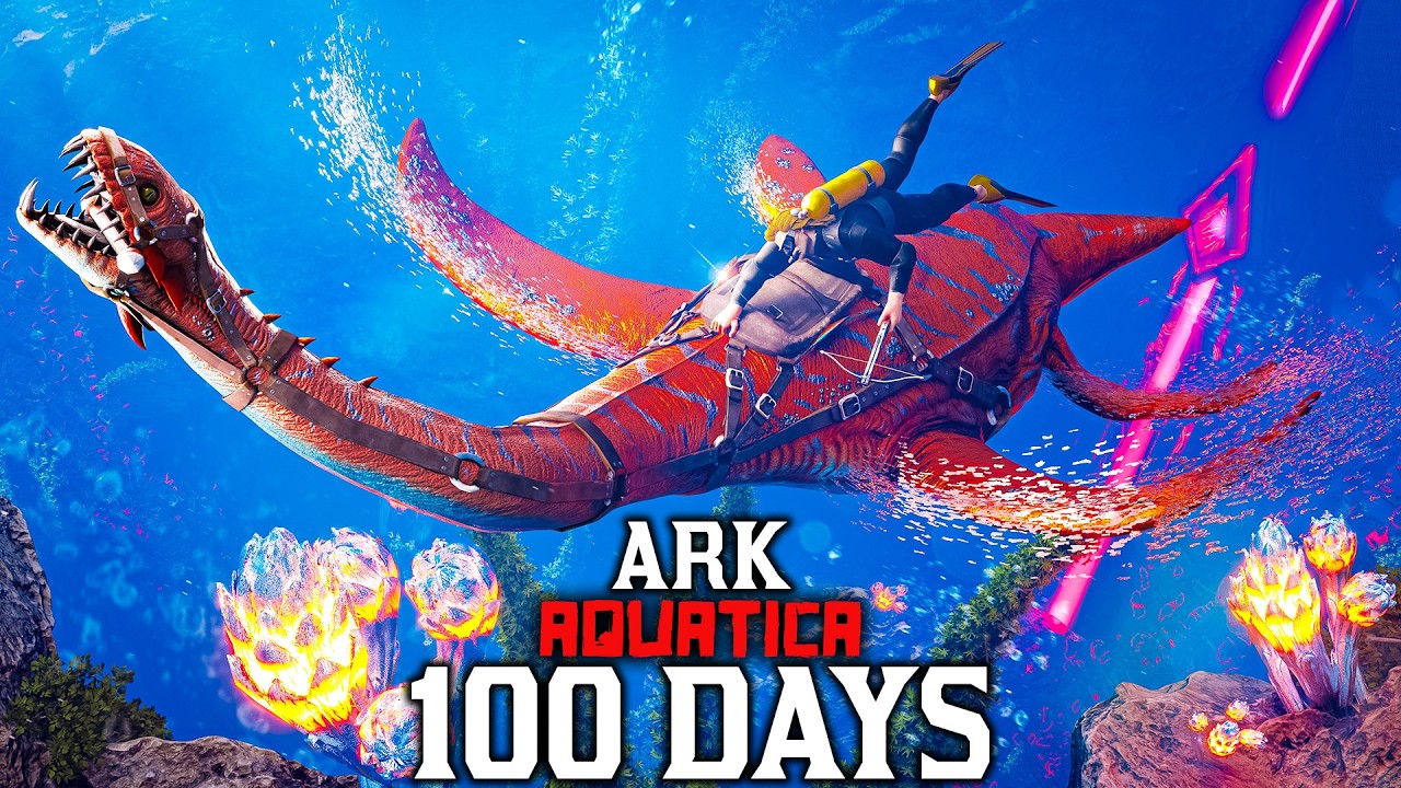 I Spent 100 Days in Ark Aquatica... It Was Painful