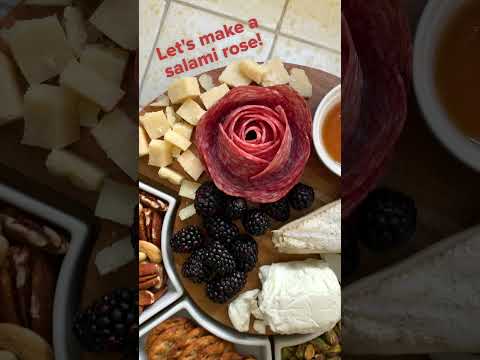 How To Make A Salami Rose #Shorts