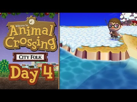 Animal Crossing: City Folk | Day 4 | Fishing and digging