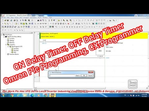 ON Delay Timer, OFF Delay Timer, Omron Plc Programming, CX-Programmer