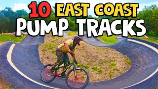 10 East Coast PUMP TRACKS | Skateboarding & Biking Pump Tracks 2022