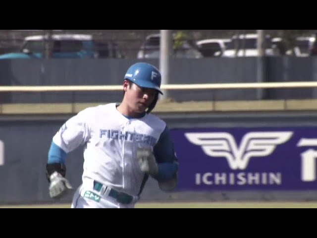 【ファーム】同点２ラン‼ ファイターズ・梅林優貴 試合を振り出しに戻す値千金のホームラン‼ 2025年3月30日 北海道日本ハムファイターズ 対 横浜DeNAベイスターズ