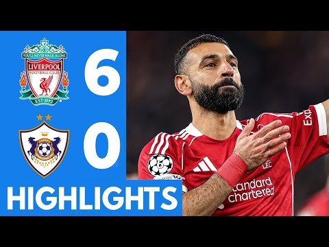 Liverpool vs Qarabag (6-0) Highlights | Mo Salah, Wirtz, Ekitike, Allister, Chiesa goal vs Qarabag