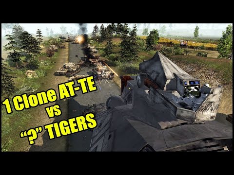 How many PANZERS to kill a CLONE WALKER TANK? - Men of War: Star Wars Mod Battle Simulator