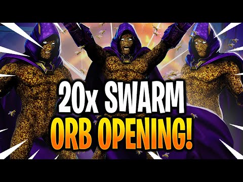THE BEST 20x SWARM ORB OPENING! - MARVEL Strike Force - MSF