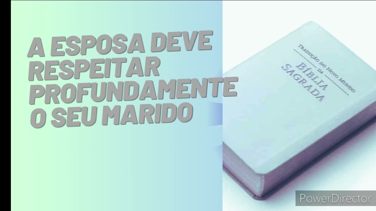 DISCURSO: A ESPOSA DEVE RESPEITAR PROFUNDAMENTE O SEU MARIDO