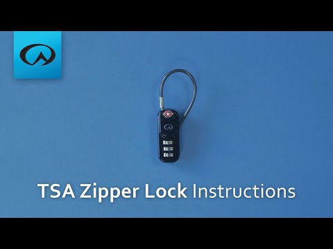 Інструкція використання замку Lifeventure TSA Zipper Lock