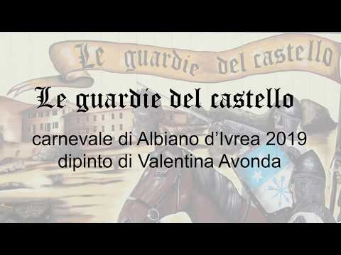 Dipinto su carro da getto-carnevale di Albiano d'Ivrea-