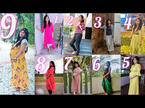 Every Month Pregnancy Photography | Baby Growth from 1 to 9 months | Nine months Inside | Maternity