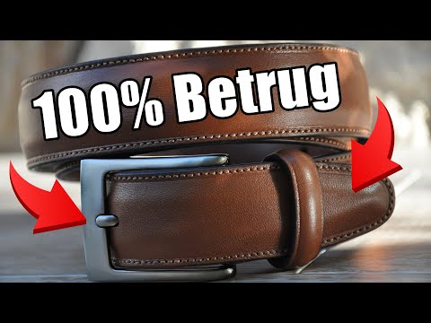 Ledergürtel: ECHTES Leder Erkennen (Der EINZIGE Begriff, Auf Den Du Achten Musst!)