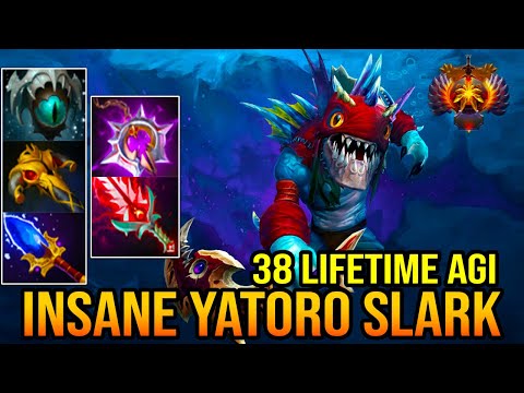 [ Slark ] INSANE YATORO CARRY - 38 LIFETIME AGI STEAL - INTENSE BATTLE - DOTA 2 GAMEPLAY