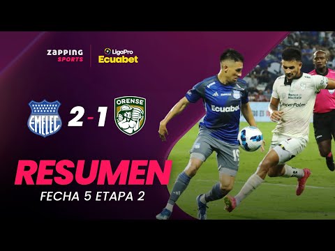 CS Emelec 2 - 1 Orense SC / Resumen Fecha 5 / 2da Etapa / LigaPro Ecuabet