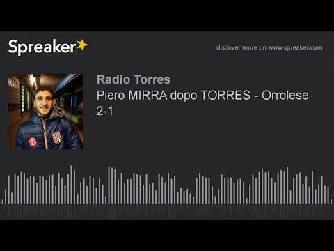 Piero MIRRA dopo TORRES - Orrolese 2-1