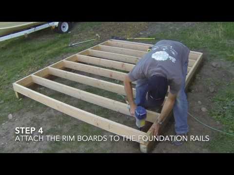 How To Build A Shed - Part 2 Floor Framing