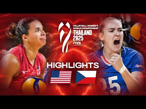 USA 🇺🇸 vs. Czechia 🇨🇿 - Highlights | Women's World Championships 2025