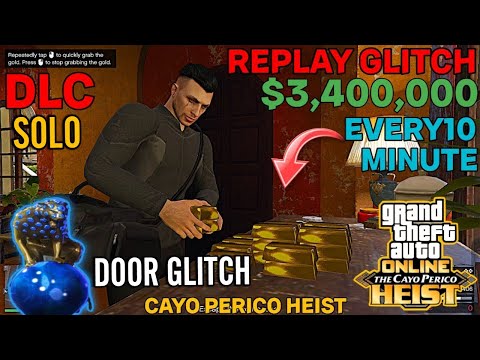 NEW 2025! Cayo Perico Heist Replay + Door Glitch 🔁 SOLO Method | Earn $3.5M Every 10 Mins GTA Online