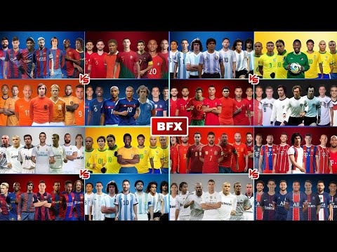 BRAZIL vs ARGENTINA vs PORTUGAL vs BARCELONA vs REAL MADRID | RONALDO MESSI NEYMAR BATTLE (FULL 03)
