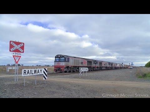 Five CSR's Leading SCT 5PM9 Mixed Freight Train (3/7/2022) - PoathTV Australian Railways
