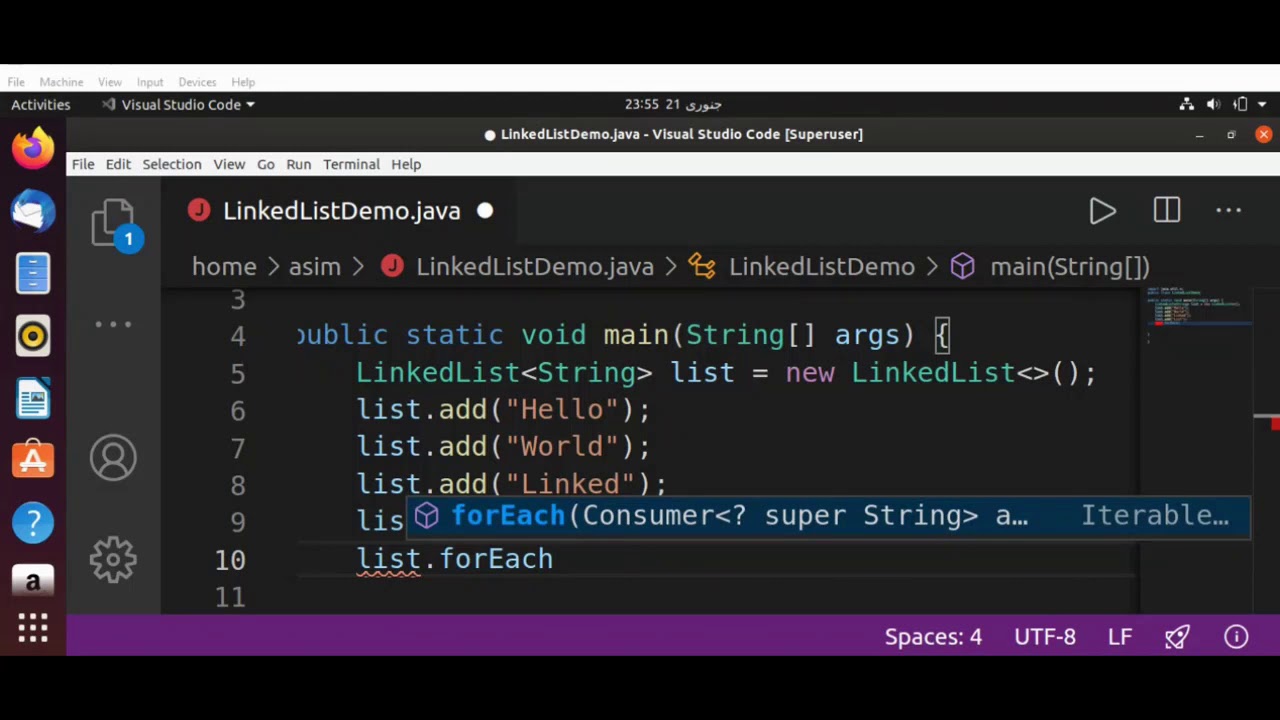 Java’s LinkedList Class
