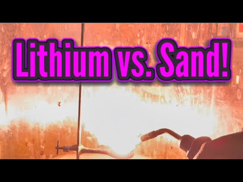 ¡Litio versus arena en RamZland! 🔥 4Li+SiO2→2Li2O+Si #STEM #Redox #RamZland
