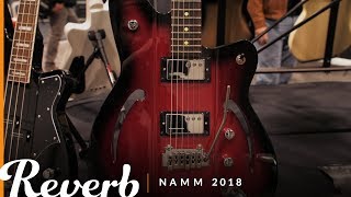 Video thumbnail for Reverend Guitars Airsonic & BC-1 Billy Corgan G-Standard Guitar | Winter NAMM 2018 by Reverb