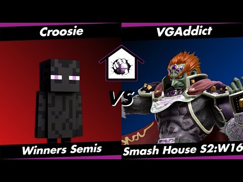 Smash House S2:W16 SF - Croosie (Enderman) vs. VGAddict (Ganon)
