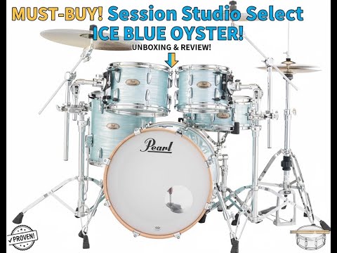 Papa Says - MUST BUY! Pearl Session Studio Select Drum Set in Ice Blue Oyster - Review & Sound Demo