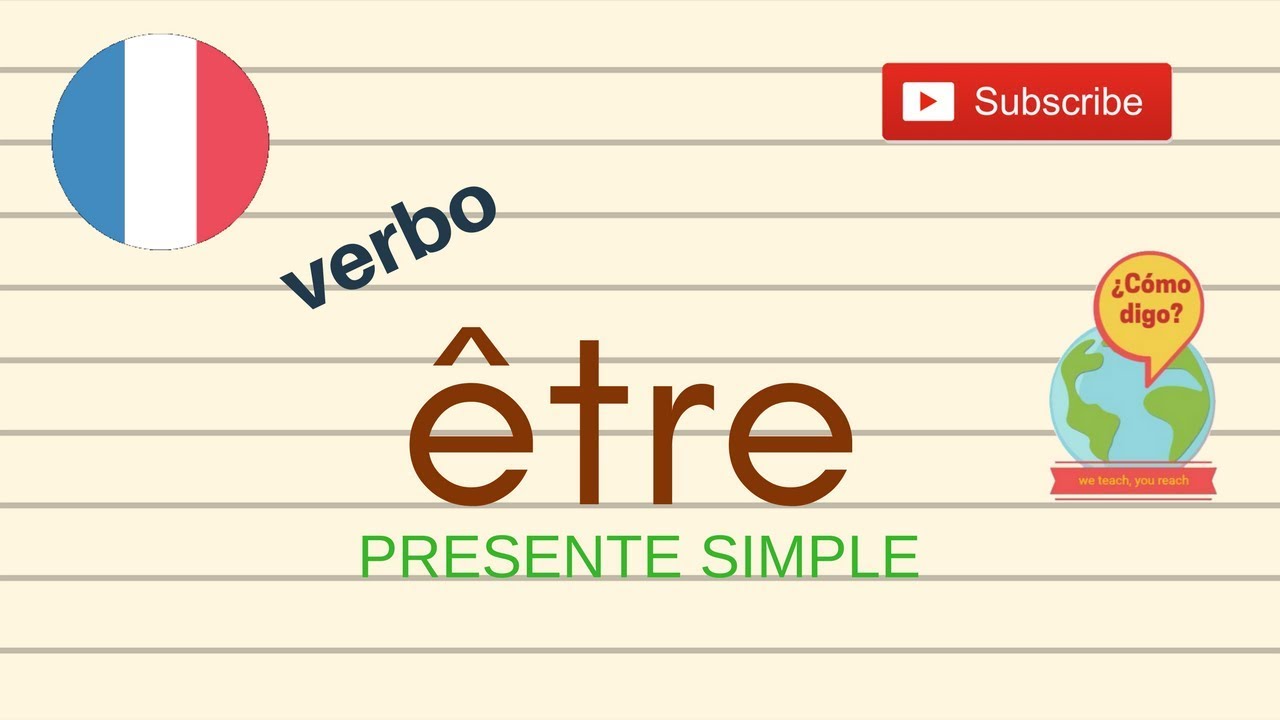 Ser o Estar + El verbo être en Francés