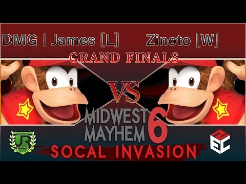 Midwest Mayhem 6 GRAND FINALS - DMG | James [L] (Diddy Kong) vs Zinoto [W] (Diddy Kong)