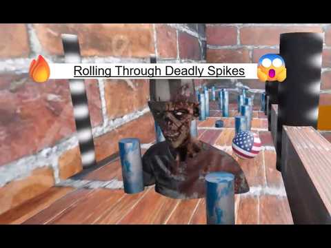 Rolling Through Deadly Spikes! 😱