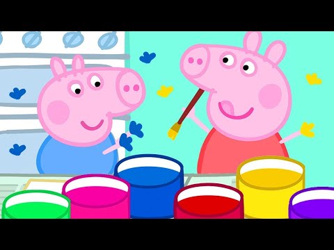 Peppa Pig Français 🎨 Peindre Avec Les Mains Et Les Pommes De Terre | Dessin Animé Pour Bébé