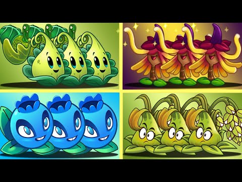 PvZ 2  Witch Haze Vs Stickybomb Rice Vs Turkey-pult  Vs Electric Blueberry -That Team Can Win?