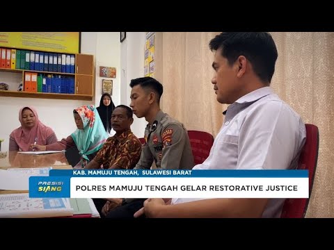 SAT RESKRIM POLRES MAMUJU TENGAH GELAR RESTORATIVE JUSTICE LAPORAN DUGAAN PENEMUAN BAYI