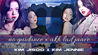Download lagu JISOO & JENNIE - NO GUIDANCE × AKH LAD JAAVE || COLLAB FMV mp3