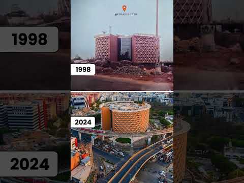 Hyderabad's Cyber Towers: A Tech Time Capsule (1998 vs. 2024) #hyderabad #cybertowers